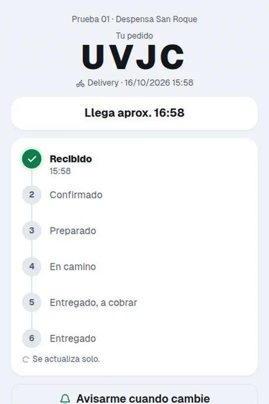 Paso 9: ¡Listo! En «Tus pedidos» ves cómo va